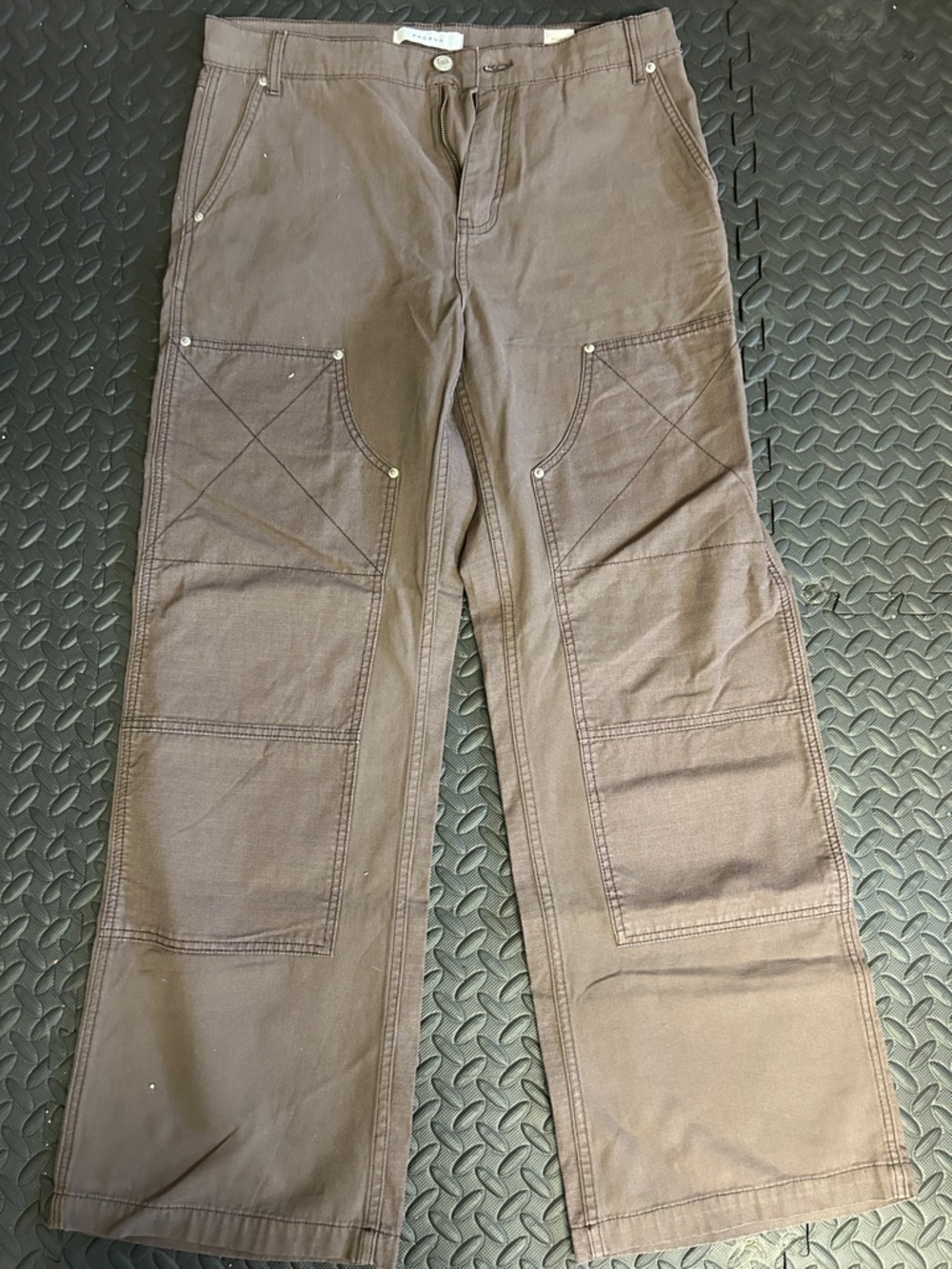 PacSun Brown Utility Cargo Pants with Rivet Details